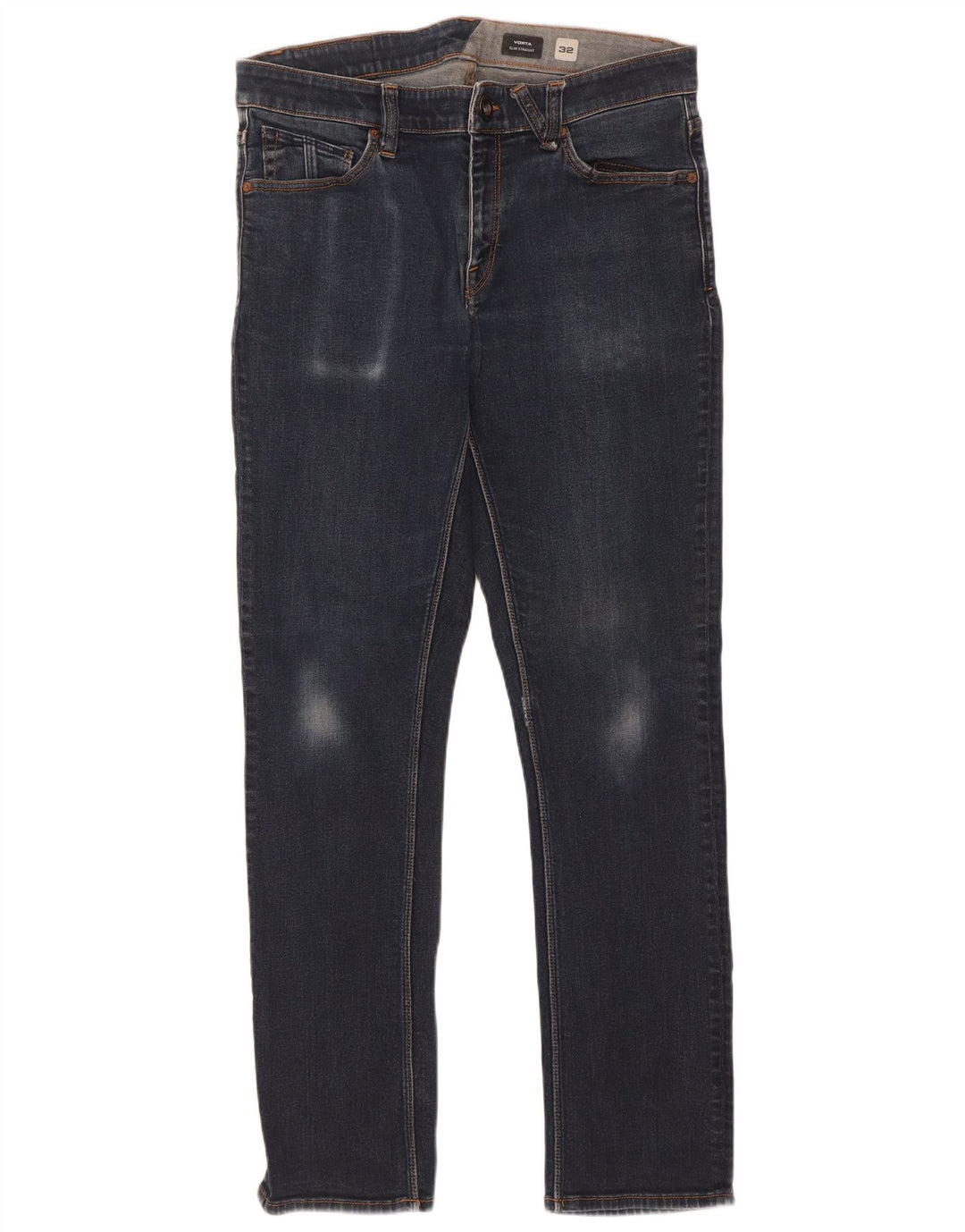 Jeans dritti slim Vorta da uomo Volcom W32 L31 cotone blu navy