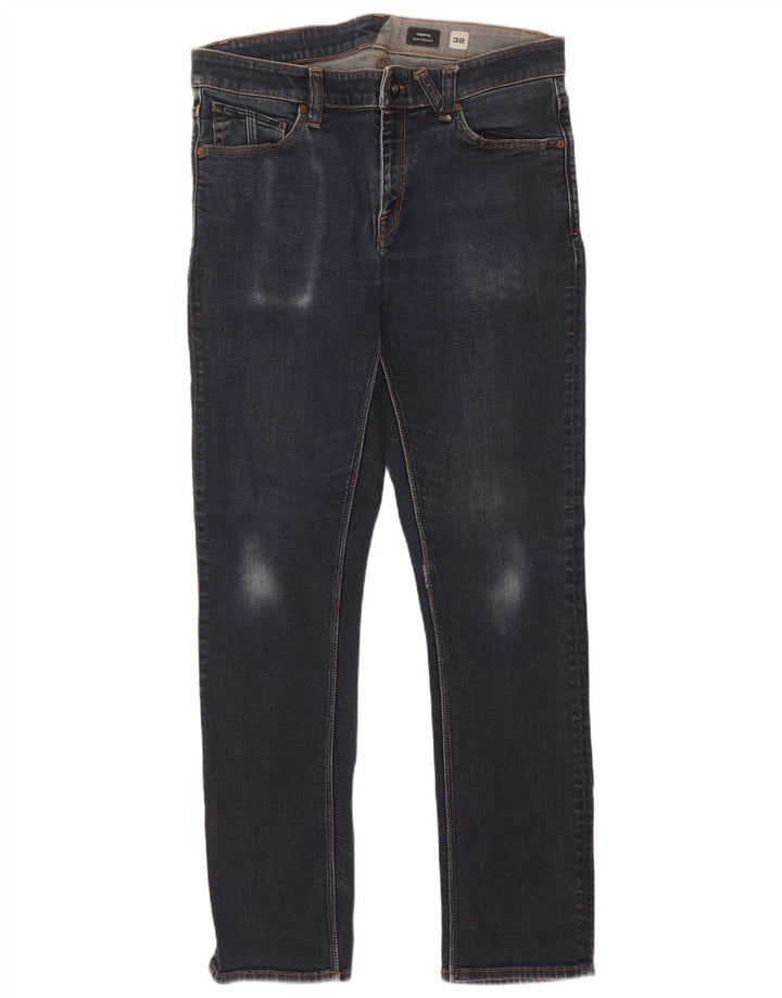 Jeans dritti slim Vorta da uomo Volcom W32 L31 cotone blu navy