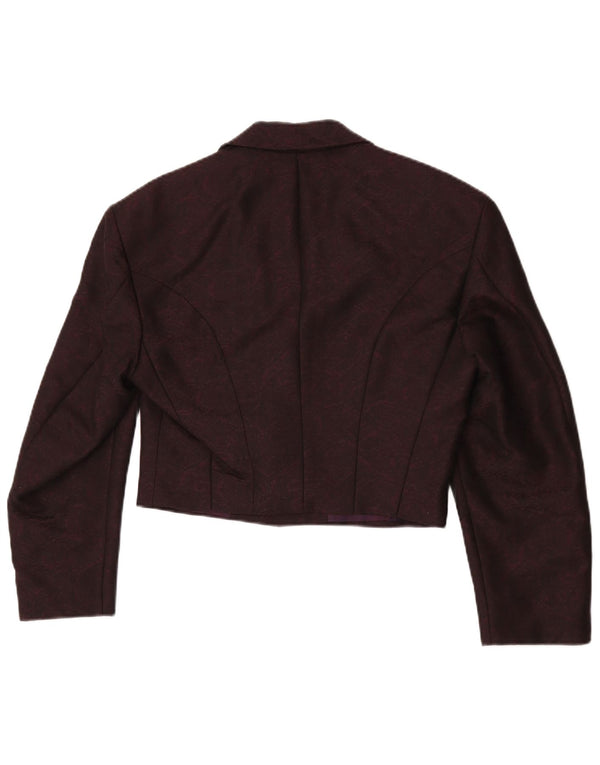 Giacca blazer da uomo a 1 bottone corta Wilvorst UK 34 XS viola viscosa
