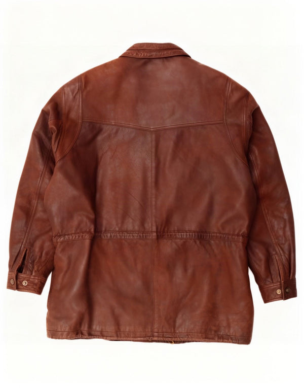Giacca in pelle da uomo Morena IT 52 XL Marrone
