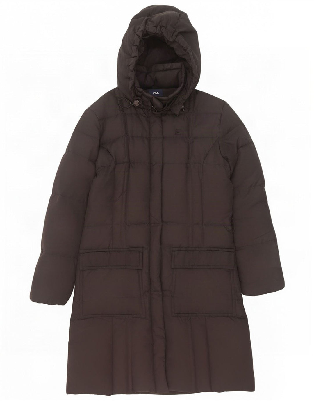 Cappotto imbottito con cappuccio da donna Fila UK 12 medio poliestere nero