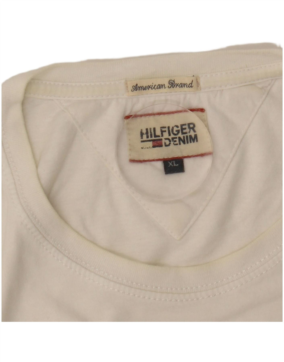 T-shirt grafica da uomo Tommy Hilfiger Top XL bianca
