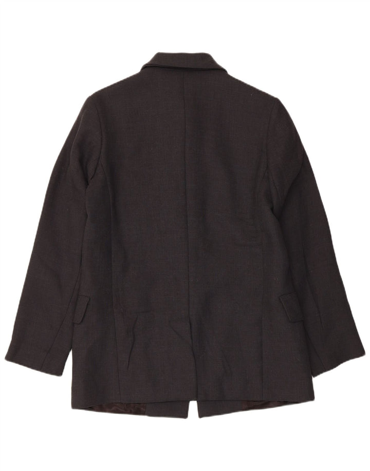 Giacca blazer a 4 bottoni da donna Belfe & Belfe IT 40 piccola in lana vergine nera