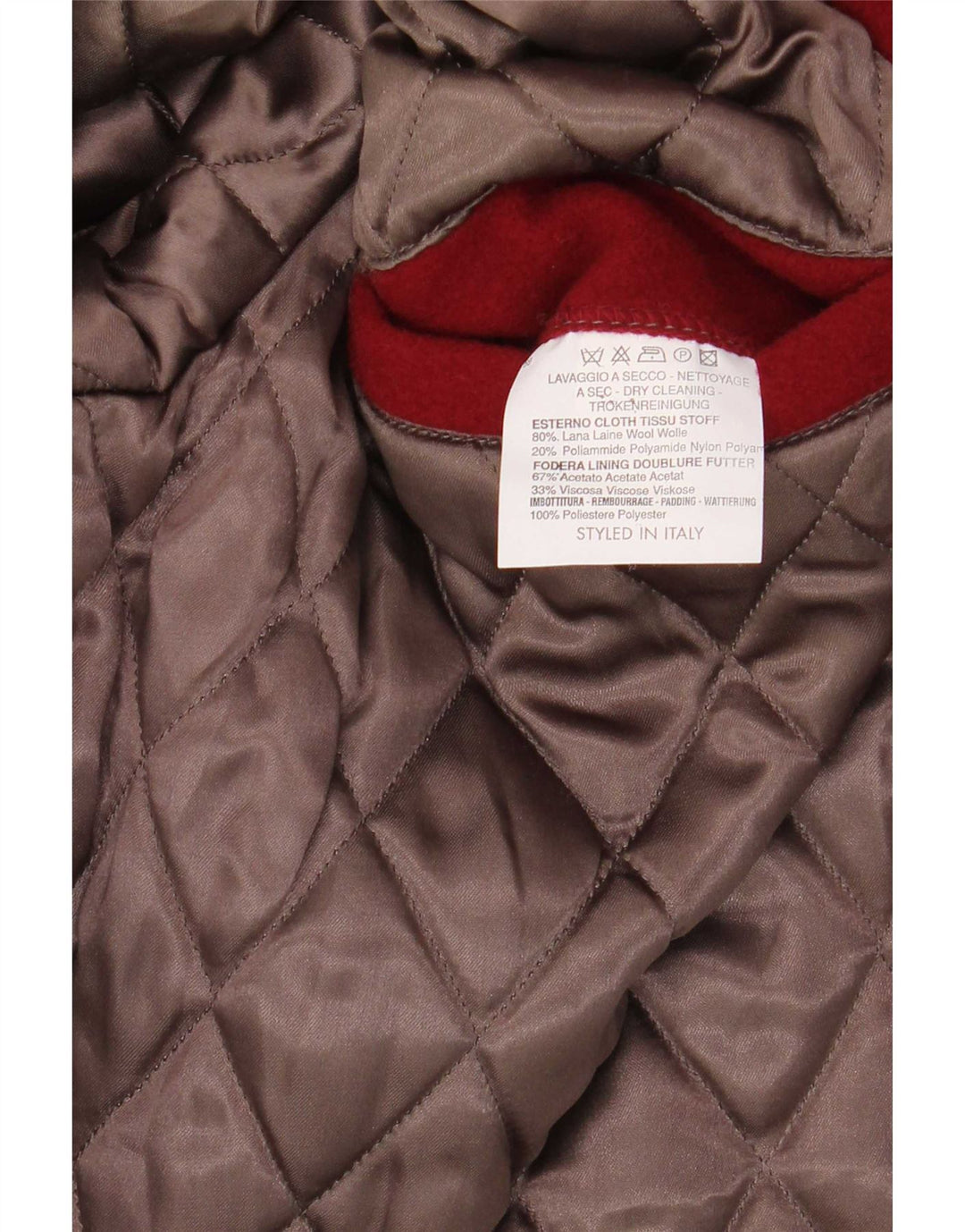 Ciao Cappotto Uomo IT 54 XL Rosso Lana