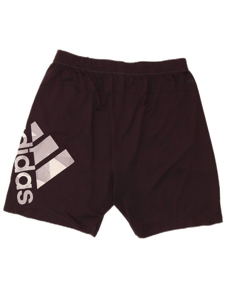 Pantaloncini sportivi Adidas da uomo con grafica media in poliestere nero