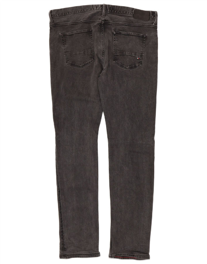 Tommy Hilfiger Uomo Denton Straight Jeans W36 L34 Cotone Grigio