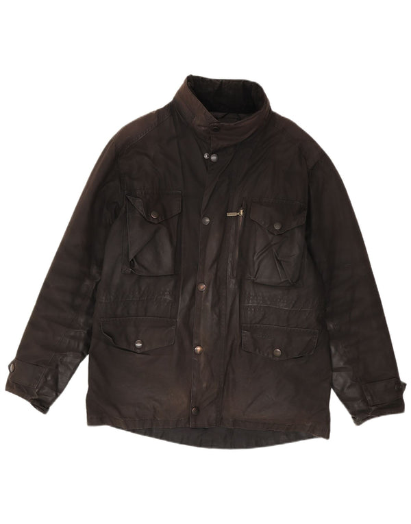 BARBOUR Giacca da uomo in cotone cerato UK 38 Marrone medio