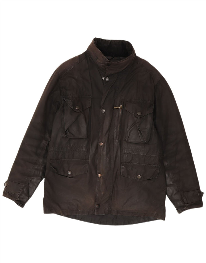 BARBOUR Giacca da uomo in cotone cerato UK 38 Marrone medio