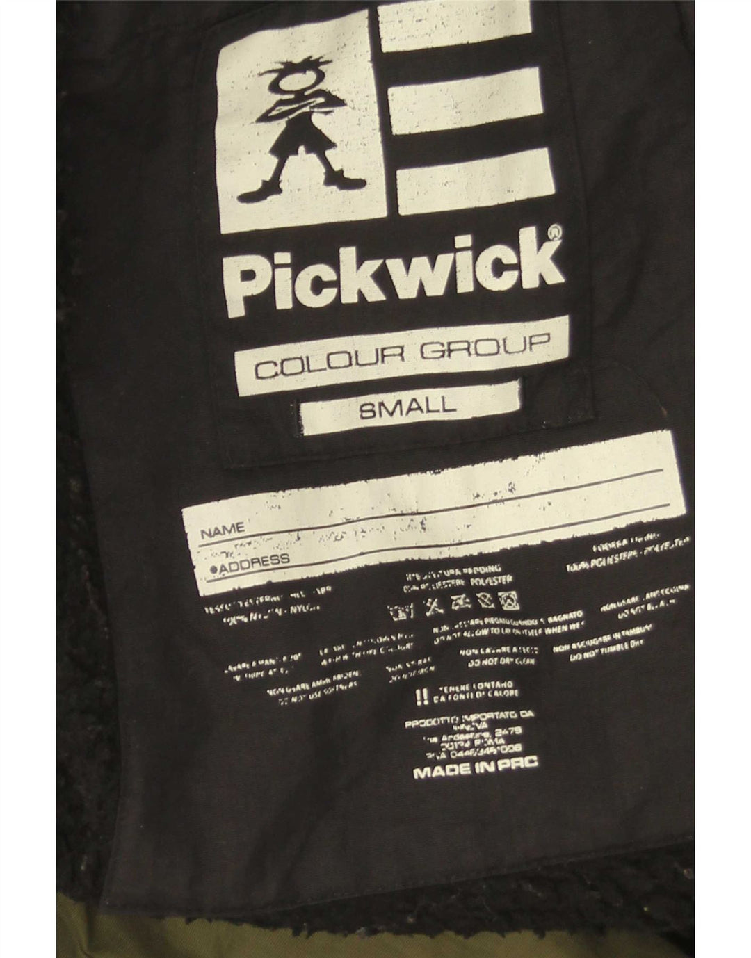 Giacca Parka oversize con cappuccio da donna Pickwick UK 10 Small Green Colourblock