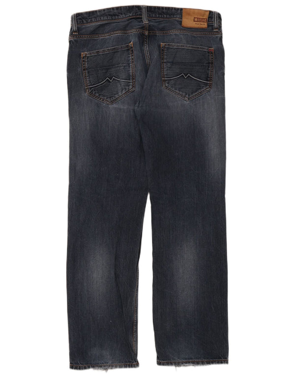 Jeans dritti da uomo Mustang W34 L32 cotone blu