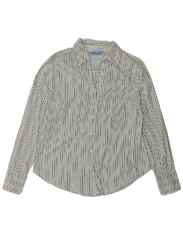 DOCKERS Womens Shirt UK 16 Large Blue Striped