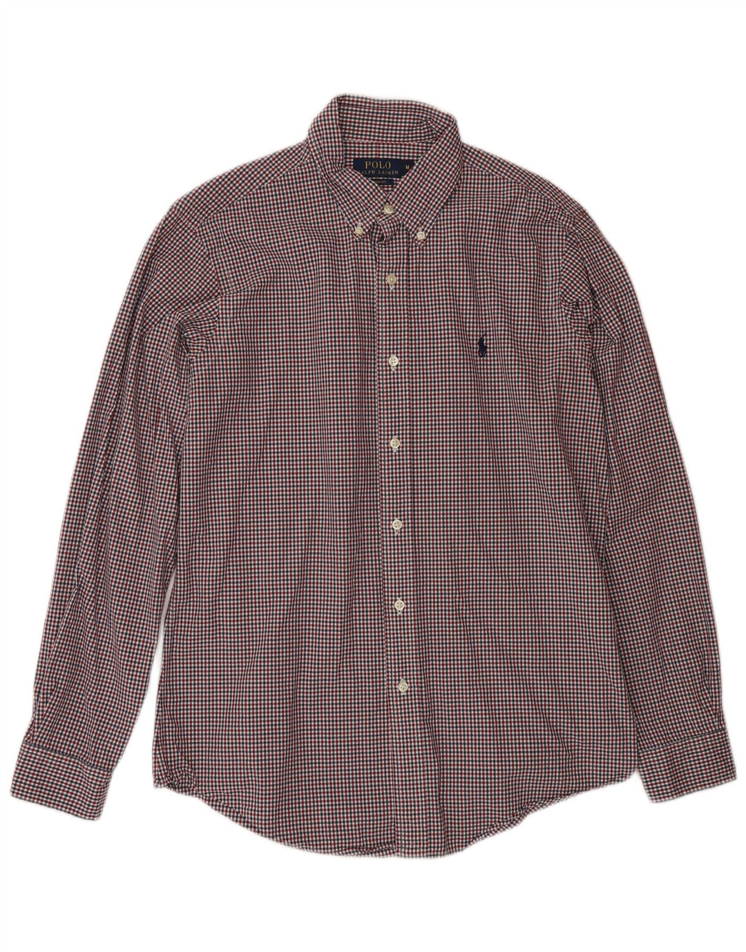 Polo Ralph Lauren Camicia da uomo su misura in cotone a quadretti multicolore medio