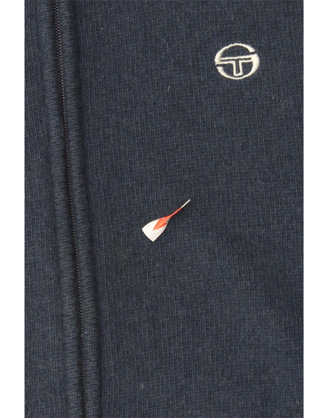 Maglione cardigan senza maniche da donna Sergio Tacchini UK 12 Medio Blu Navy