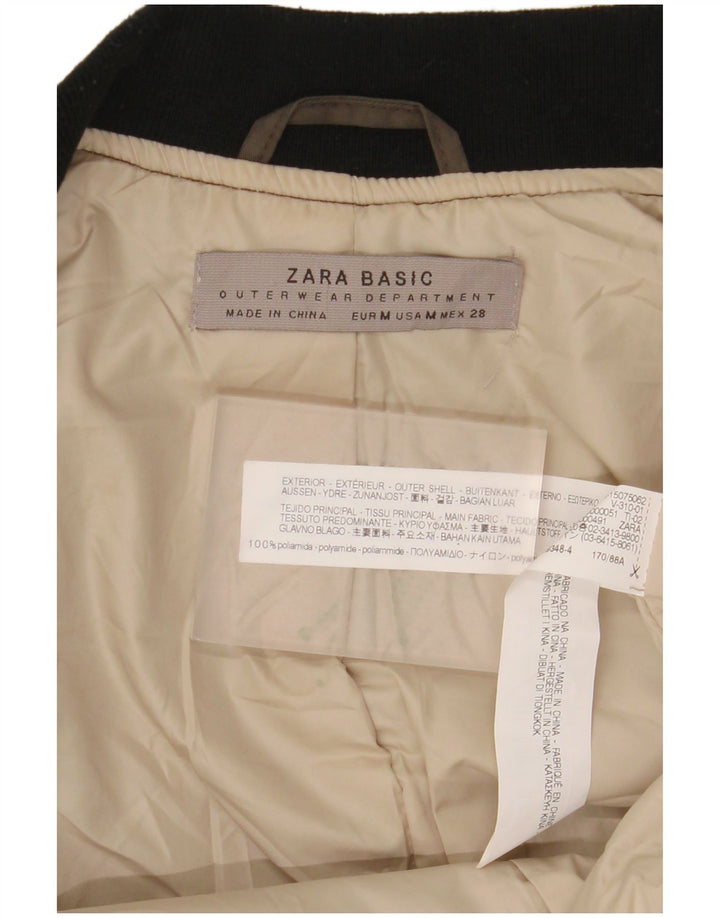 Giubbotto bomber oversize da donna ZARA UK 14 color block medio kaki