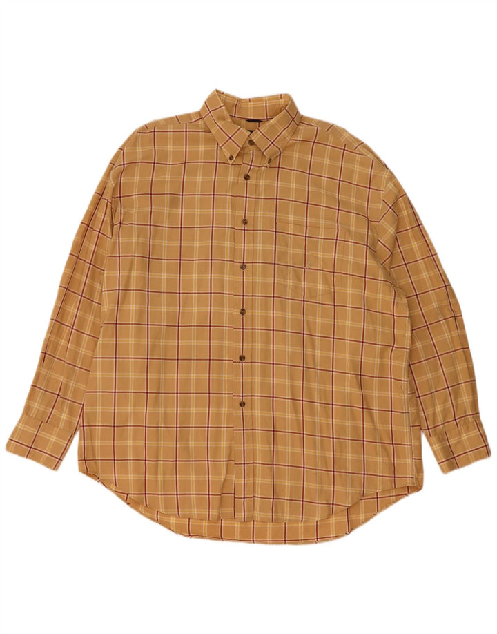Camicia da uomo Nautica 2XL in cotone a quadri gialli