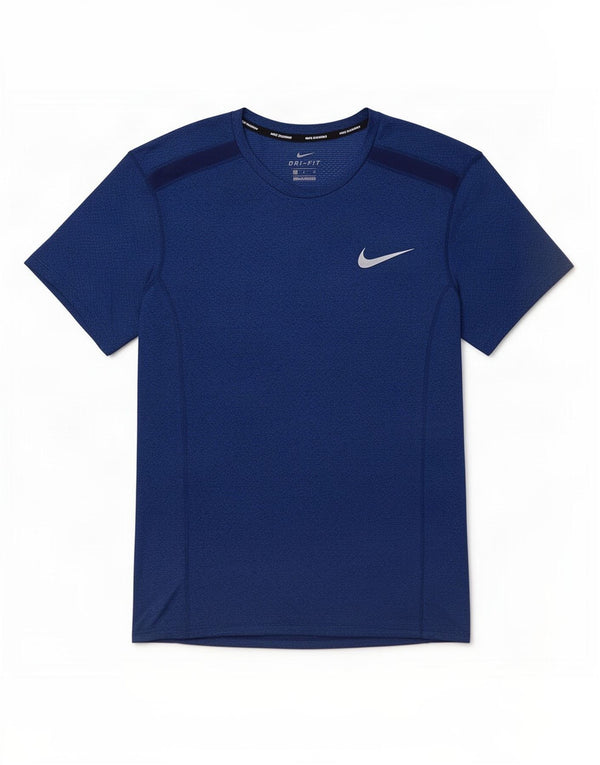 T-shirt Nike Dri Fit da uomo, piccola, in poliestere blu navy