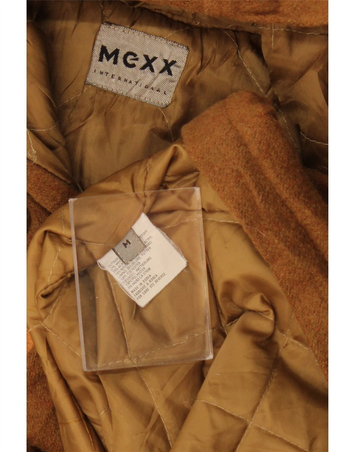 Montgomery con cappuccio vestibilità ampia da uomo MEXX UK 36 Lana marrone medio