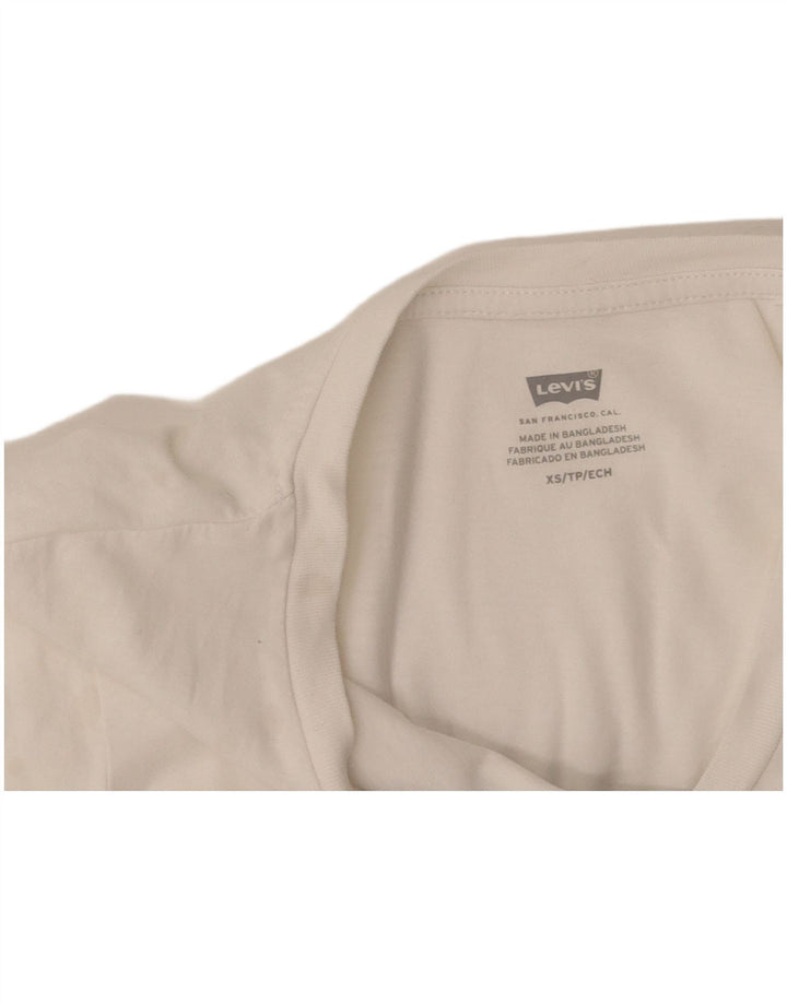T-shirt grafica da donna LEVI'S UK 6 XS bianca