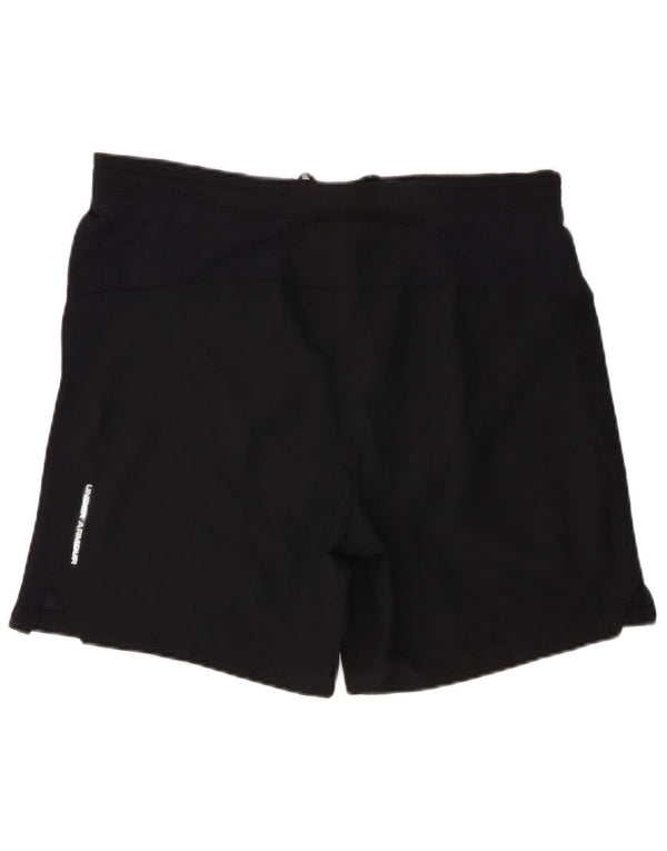 Pantaloncini sportivi Under Armour da uomo Heat Gear vestibilità regolare medio nero