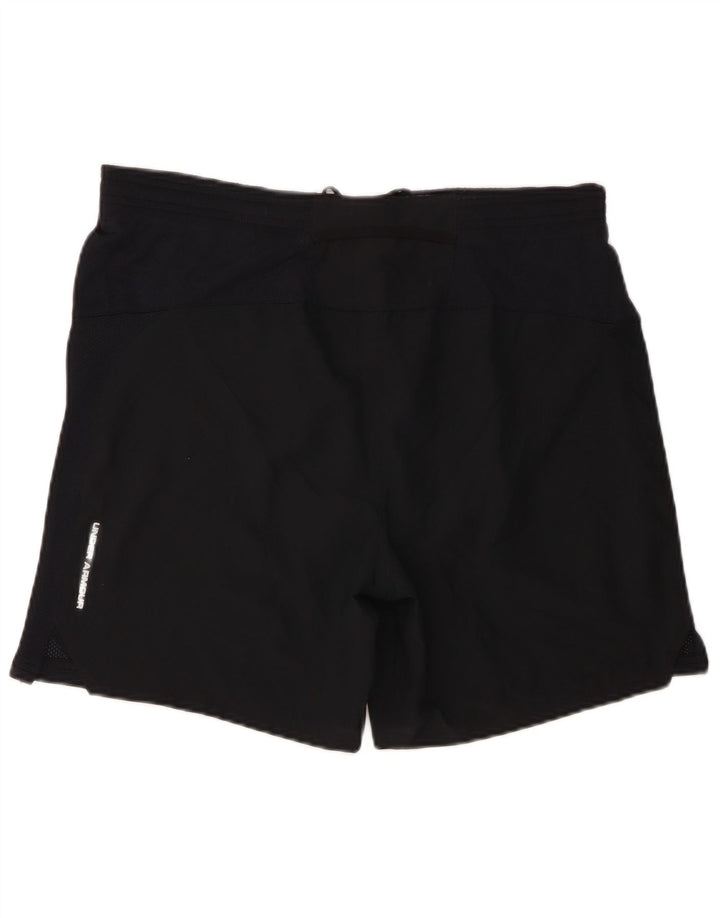 Pantaloncini sportivi Under Armour da uomo Heat Gear vestibilità regolare medio nero
