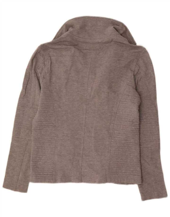 Giacca da ginnastica da uomo Zara in cotone mélange grigio medio