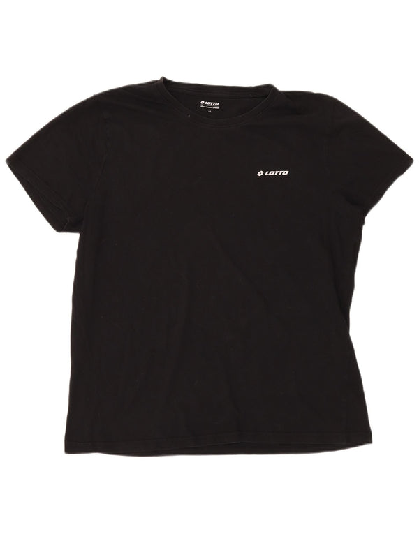 T-shirt da donna LOTTO Top UK 16 grande cotone nero