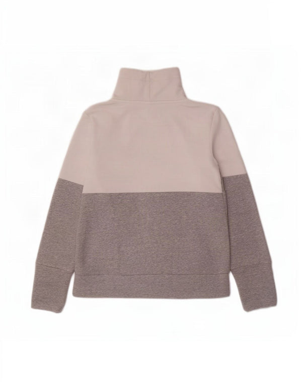 Felpa grafica da donna Puma UK 10 Small Grey Colourblock