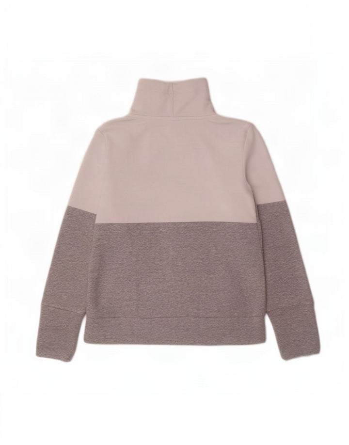 Felpa grafica da donna Puma UK 10 Small Grey Colourblock