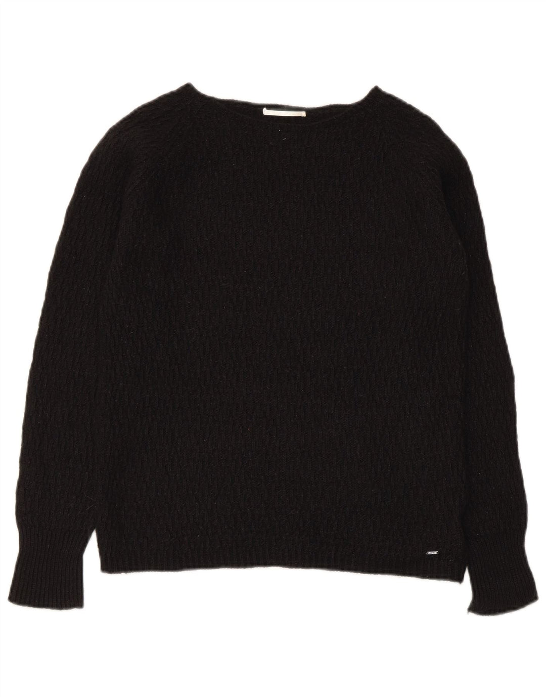 Maglione maglione con scollo a barca da donna Gas UK 8 piccolo nero