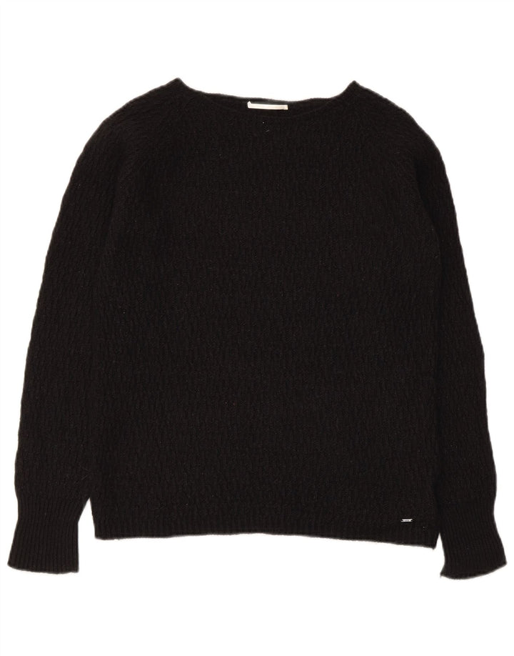 Maglione maglione con scollo a barca da donna Gas UK 8 piccolo nero