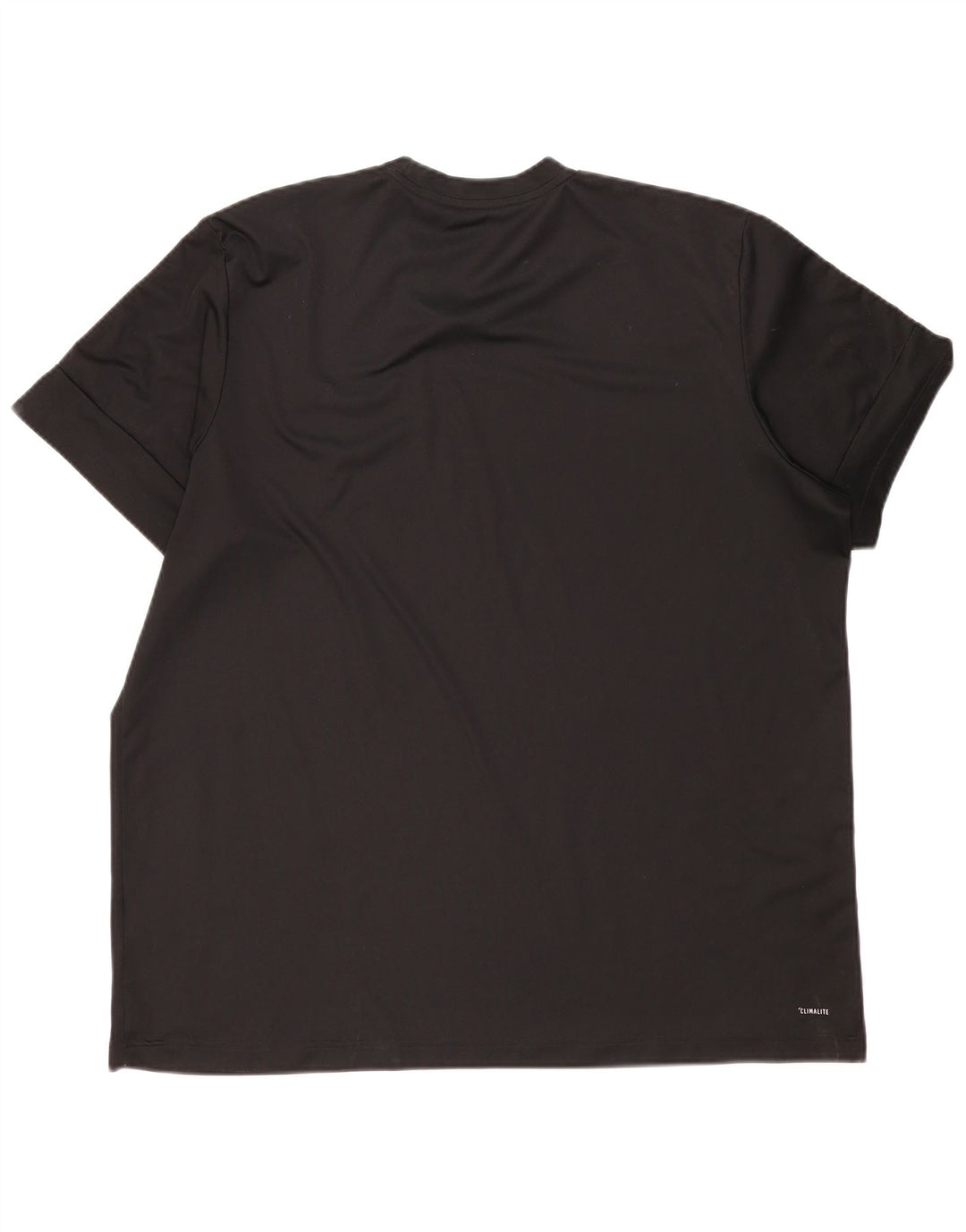 T-shirt grafica Adidas Climalite da uomo 2XL nera in poliestere