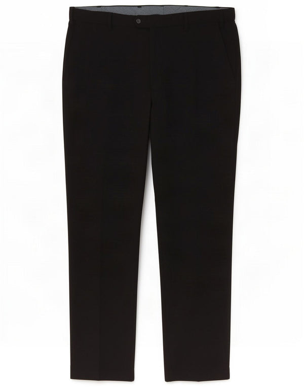 Marks & Spencer Pantaloni da abito vestibilità regular da uomo W38 L31 Poliestere nero