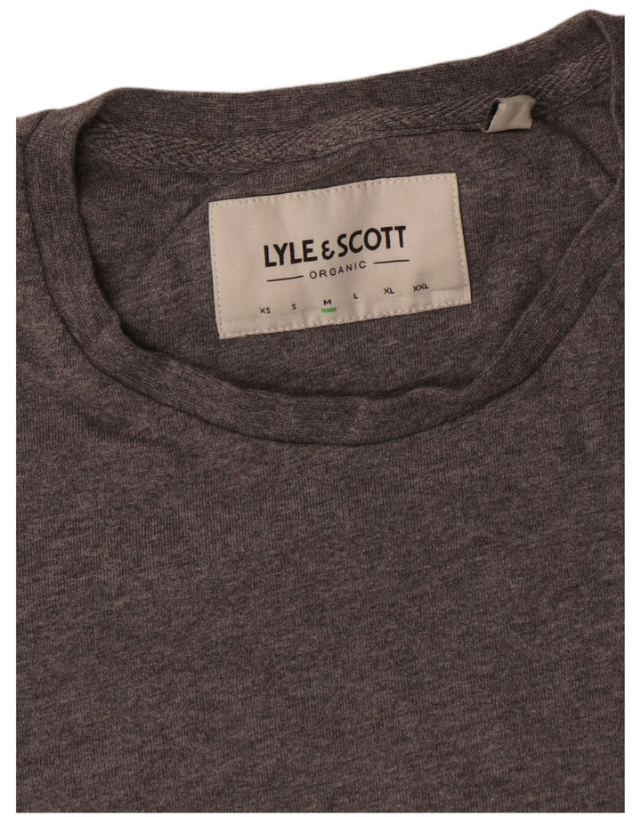 T-shirt da uomo Lyle & Scott Top in cotone grigio medio