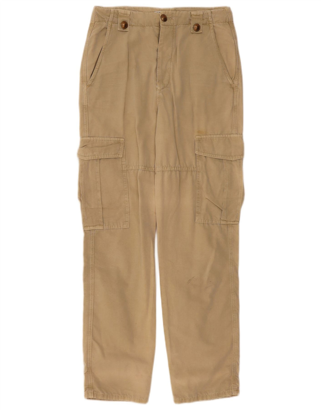 Pantaloni cargo dritti da donna Zara piccoli W27 L30 Beige