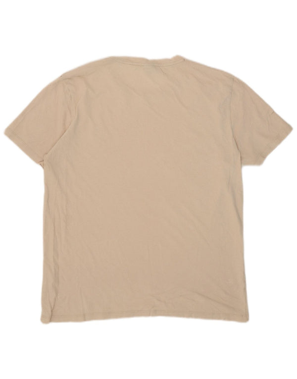 T-shirt da uomo Hugo Boss Top XL in cotone beige