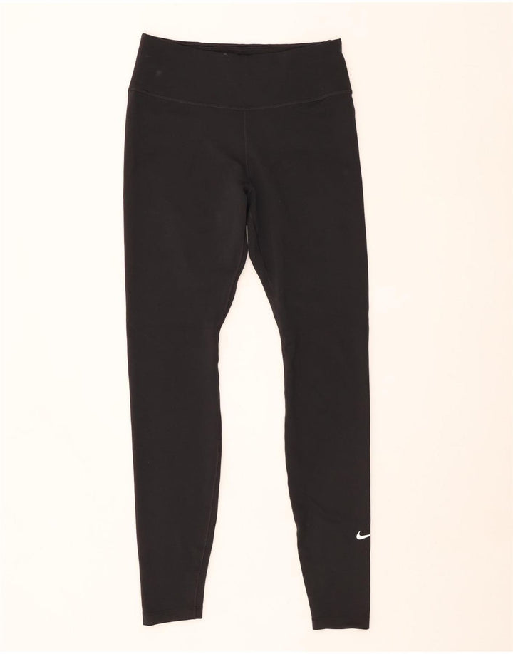 Leggings NIKE Dri Fit da donna UK 12 medio nero poliestere