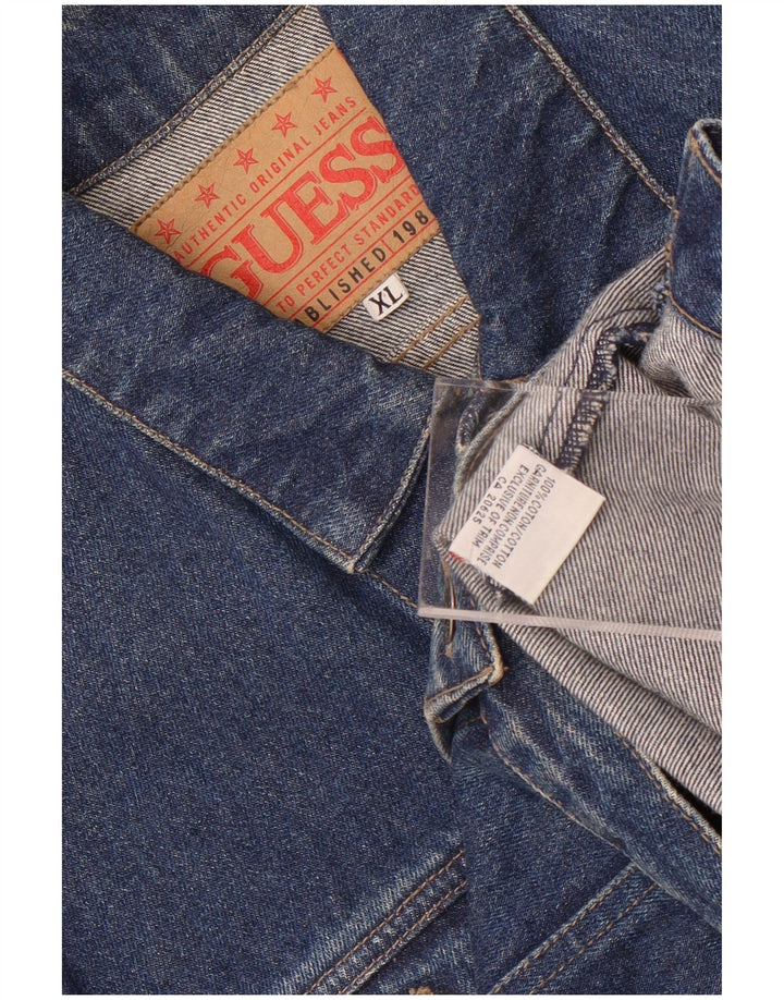 Giacca in denim da donna Guess UK 18 XL cotone blu