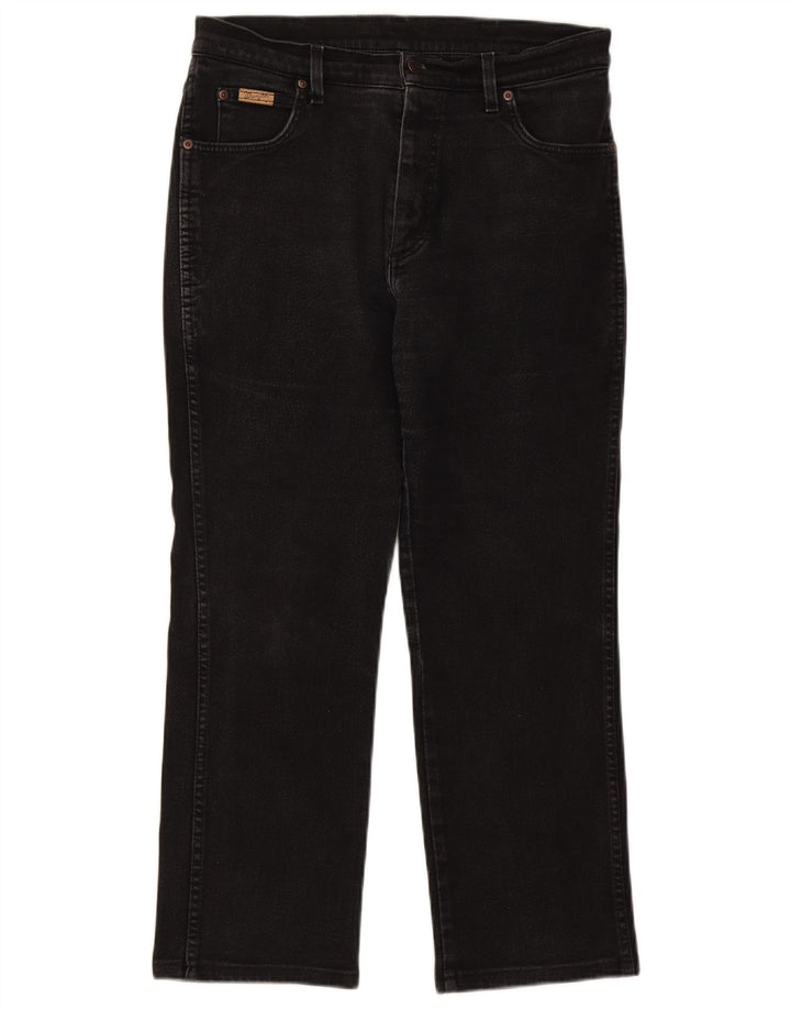 Jeans dritti da uomo Wrangler Texas W34 L27 neri