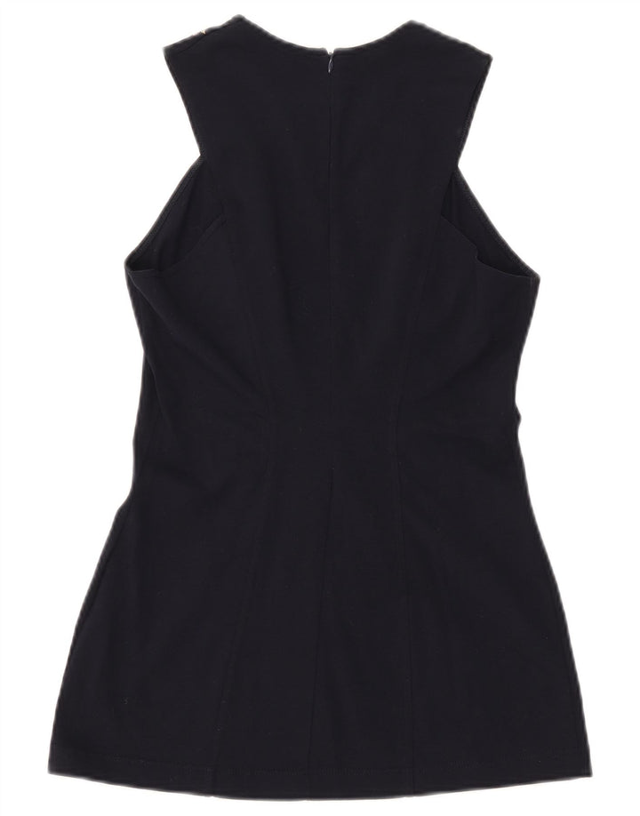 ROCCOBAROCCO Camicetta senza maniche da donna IT 44 Medio Blu Navy Floreale