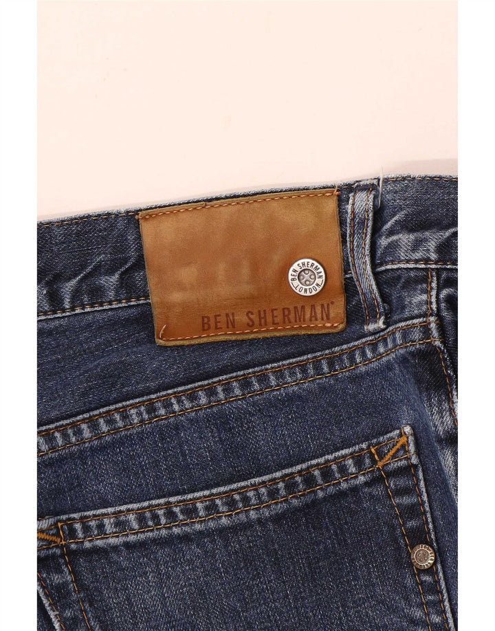Jeans slim da uomo Ben Sherman W30 L30 cotone blu