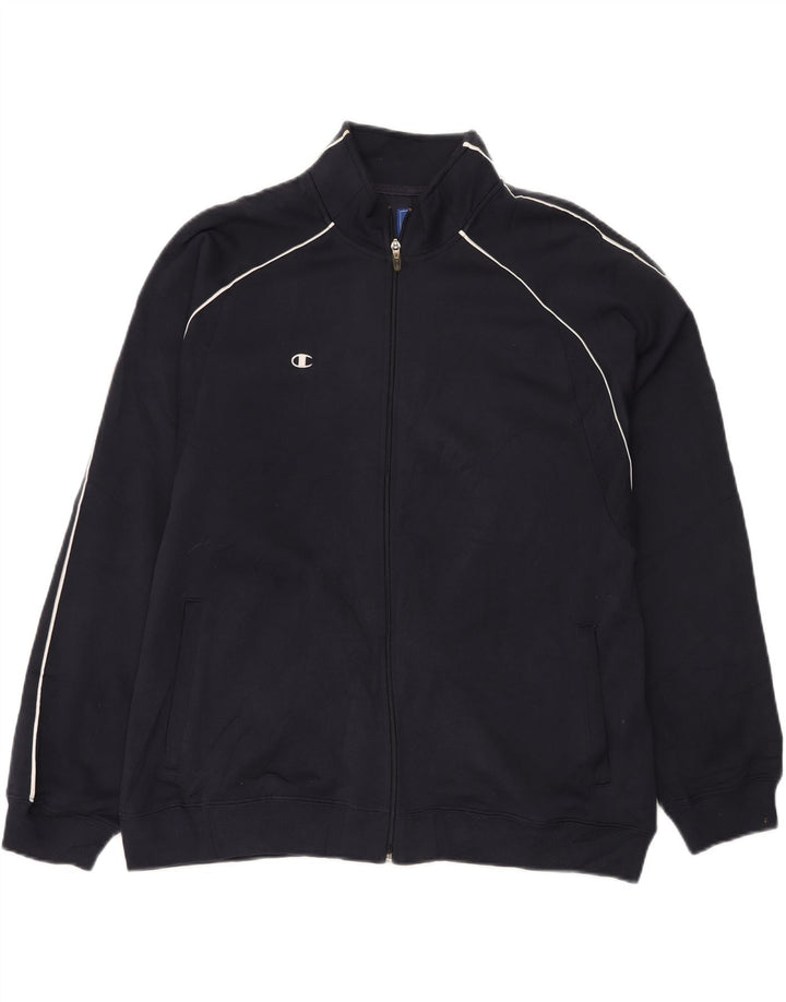 Giacca da tuta da uomo Champion Large in poliestere blu navy