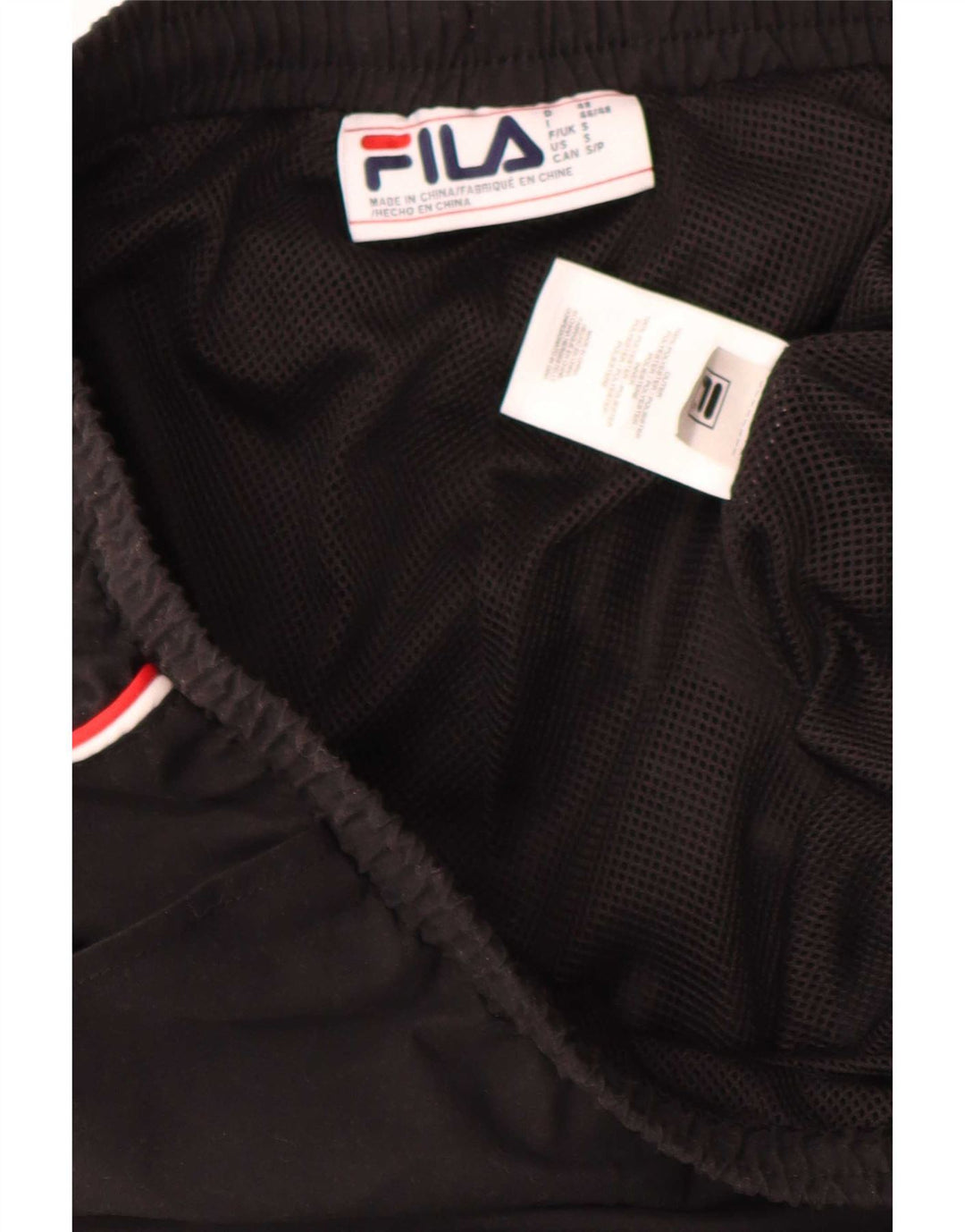 Pantaloni da tuta da uomo Fila Joggers piccoli in poliestere nero