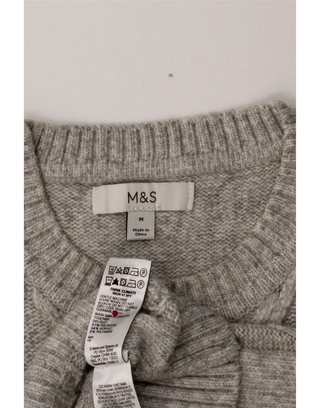 Canotta da donna Marks & Spencer UK 14 Poliestere grigio medio