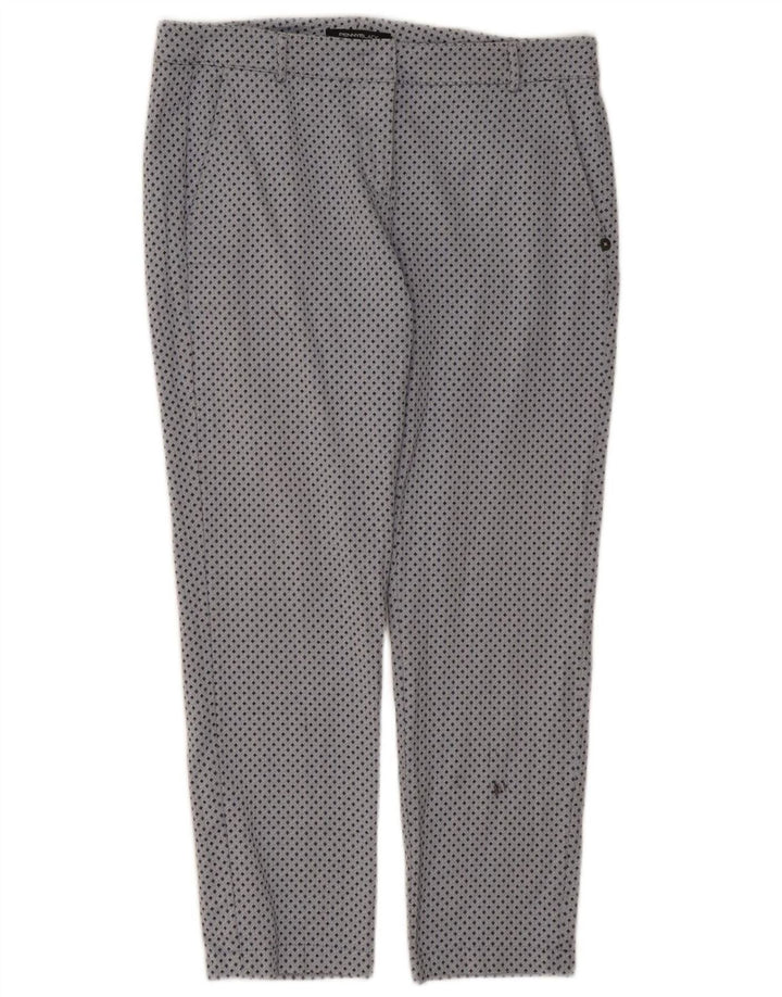 PENNY BLACK Womens Slim Cropped Trousers W32 L26 Grey Geometric