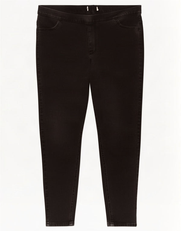 Jeans Jeggings da donna Marks & Spencer UK 18 XL W36 L26 Poliestere nero