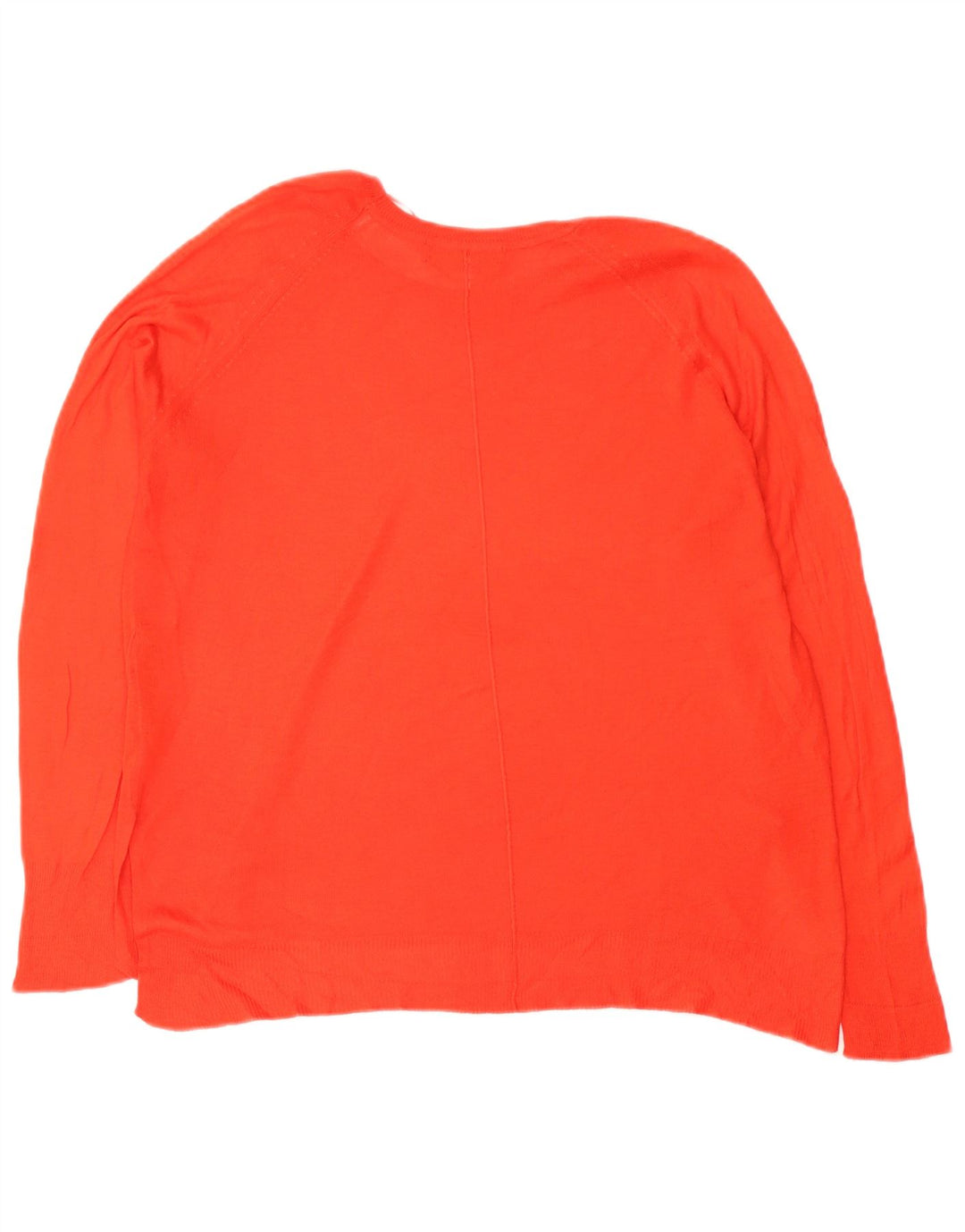 Maglione maglione oversize con scollo a barca da donna Zara UK 14 Viscosa arancione medio