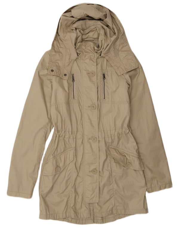 Giacca pratica da donna con vestibilità ampia con cappuccio Sisley UK 6 XS Cotone beige