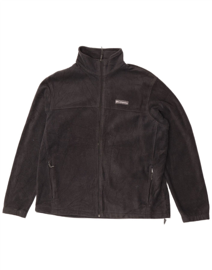 Giacca in pile da uomo Columbia UK 42 XL poliestere nero