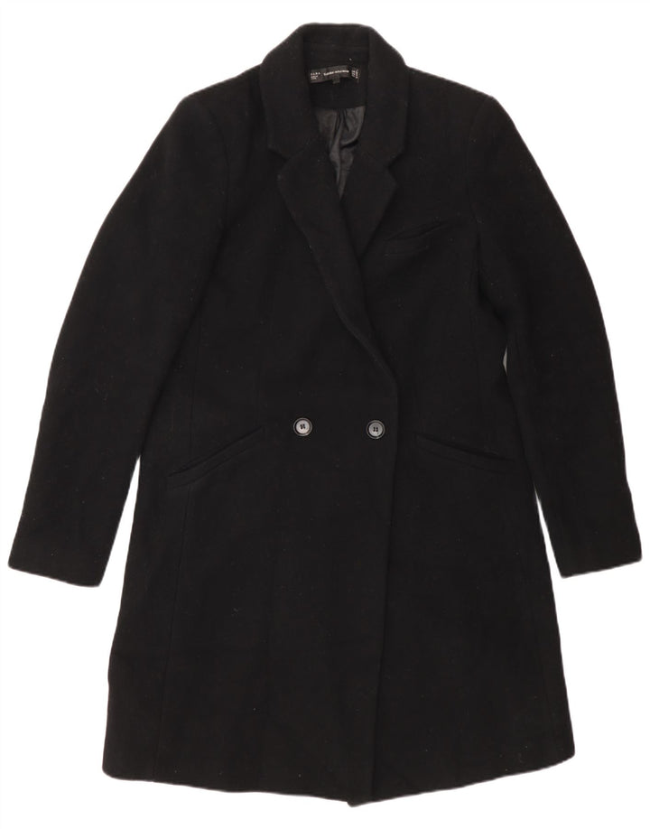 Cappotto doppiopetto da donna Zara UK 12 poliestere nero medio