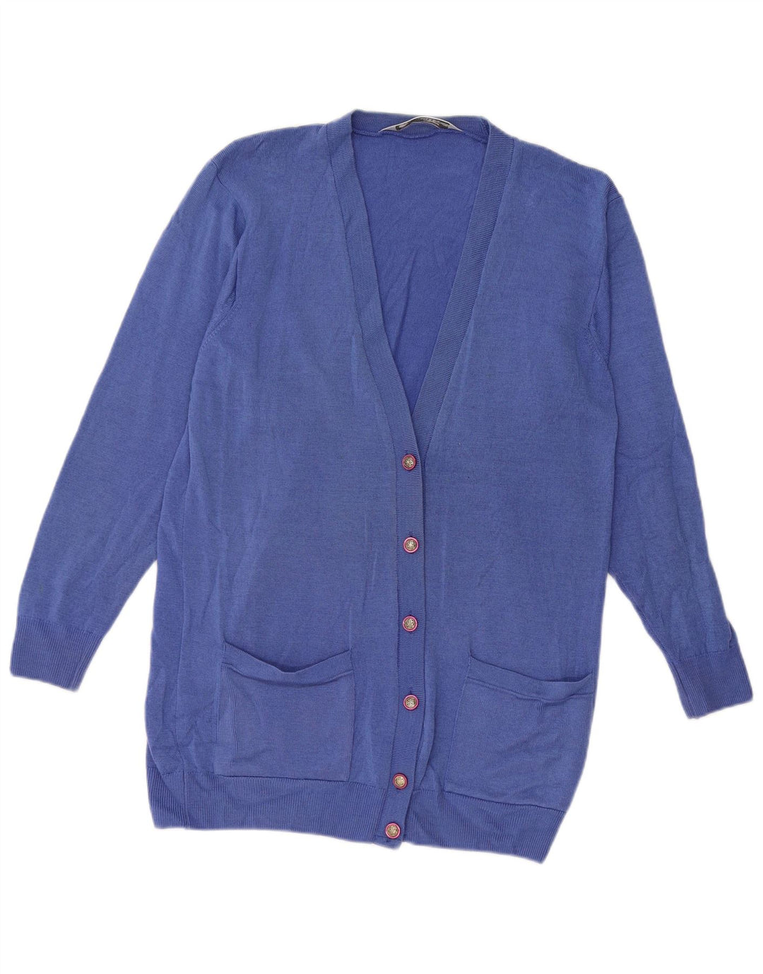 Maglione cardigan Marks & Spencer da donna St. Michael UK 8 piccolo blu